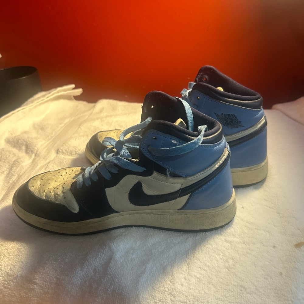 Nike Blue and Black High-Top Sneakers